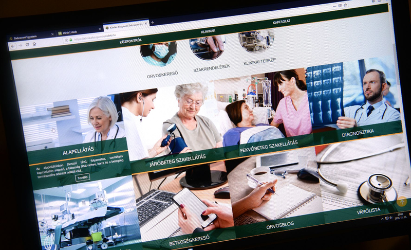 Betegbarát lett a Debreceni Egyetem Klinikai Központ új weboldala