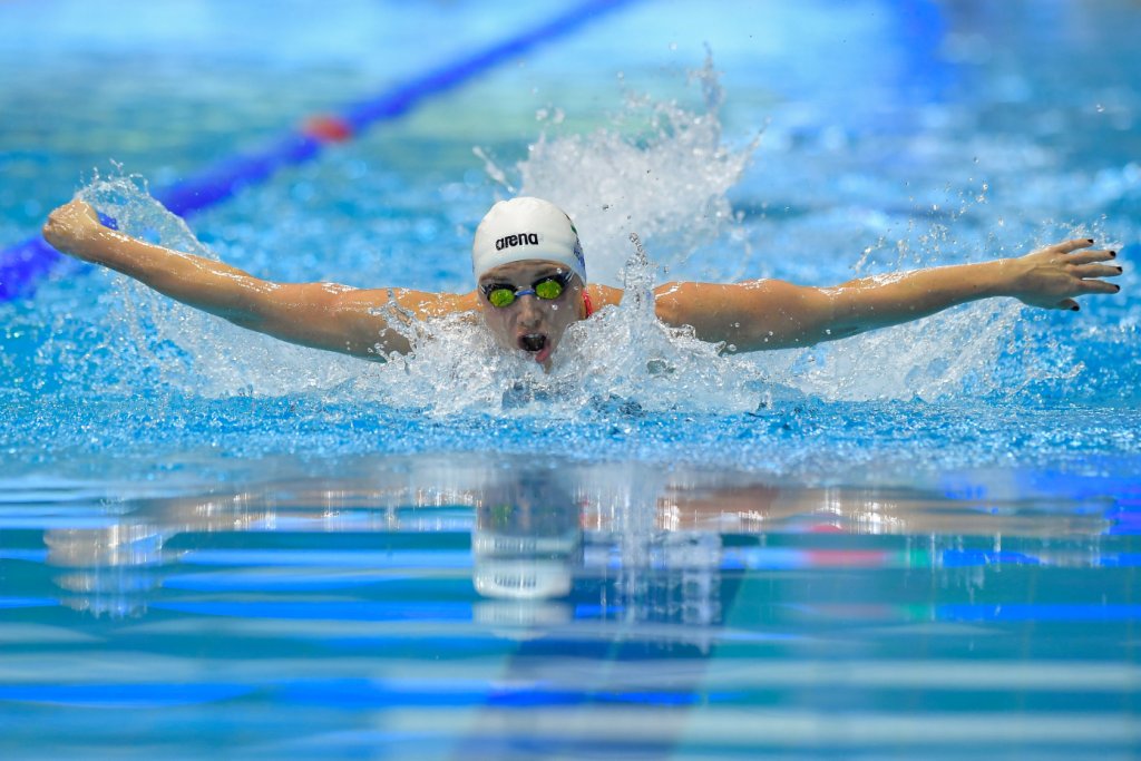 Hosszú Katinka a Debreceni Sportuszodában