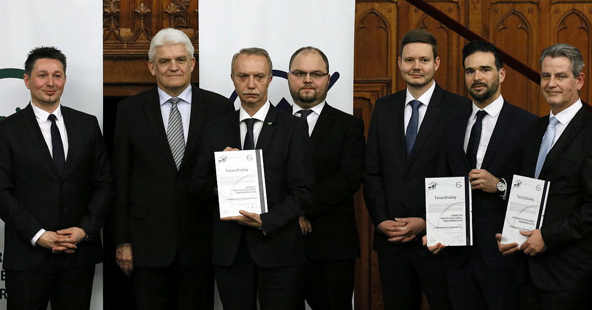 Energiahatékonysági díjat nyert a debreceni önkormányzat