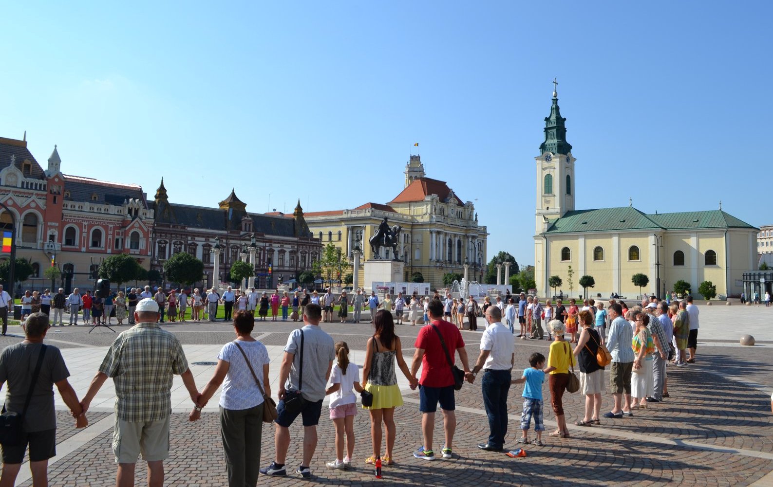 Újra figyelemfelkeltő akción kérik, hogy Szent László lovasszobra kerüljön a nagyváradi Szent László térre