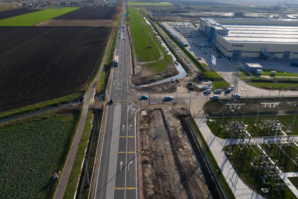 Osztályozós csomópont épült Debrecenben, a Déli Gazdasági Övezetnél