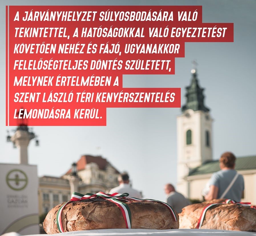Elmarad az augusztus 20-i nyilvános Szent László téri ünnepség Nagyváradon
