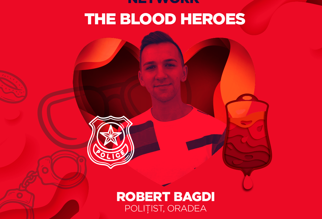 Bagdi Róbert, nagyváradi rendőr a hős véradók között