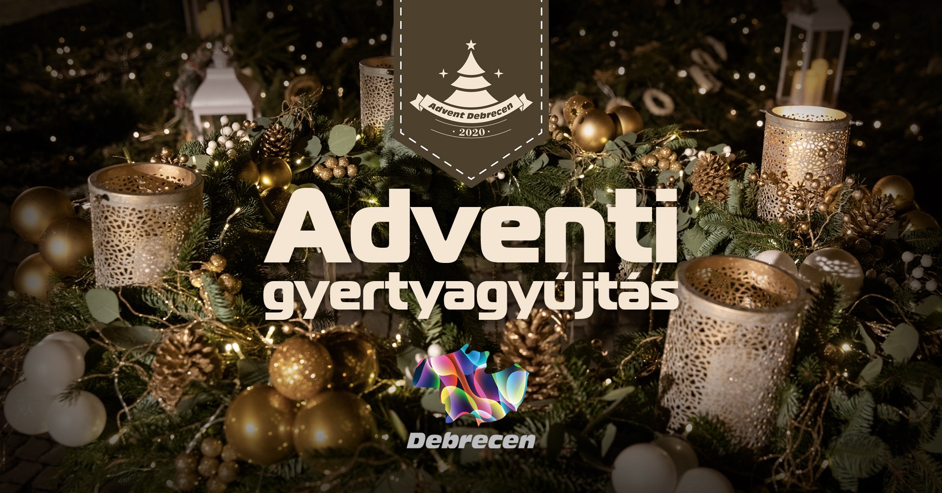Debreceni adventi gyertyagyújtás a közösségi térben