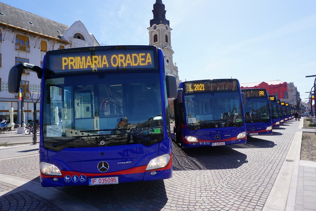 15 új busszal gazdagodott Nagyvárad járműparkja