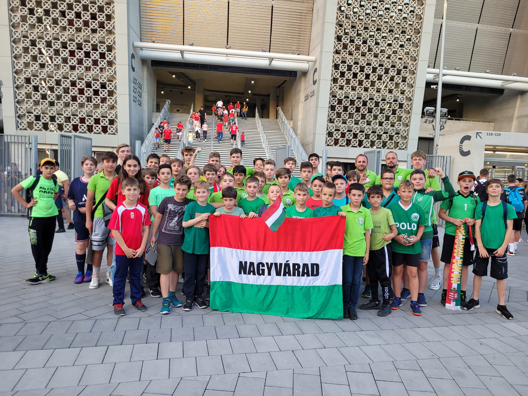A Nagyváradi AC fiatal tehetségei is ott szurkoltak a Puskás Arénában