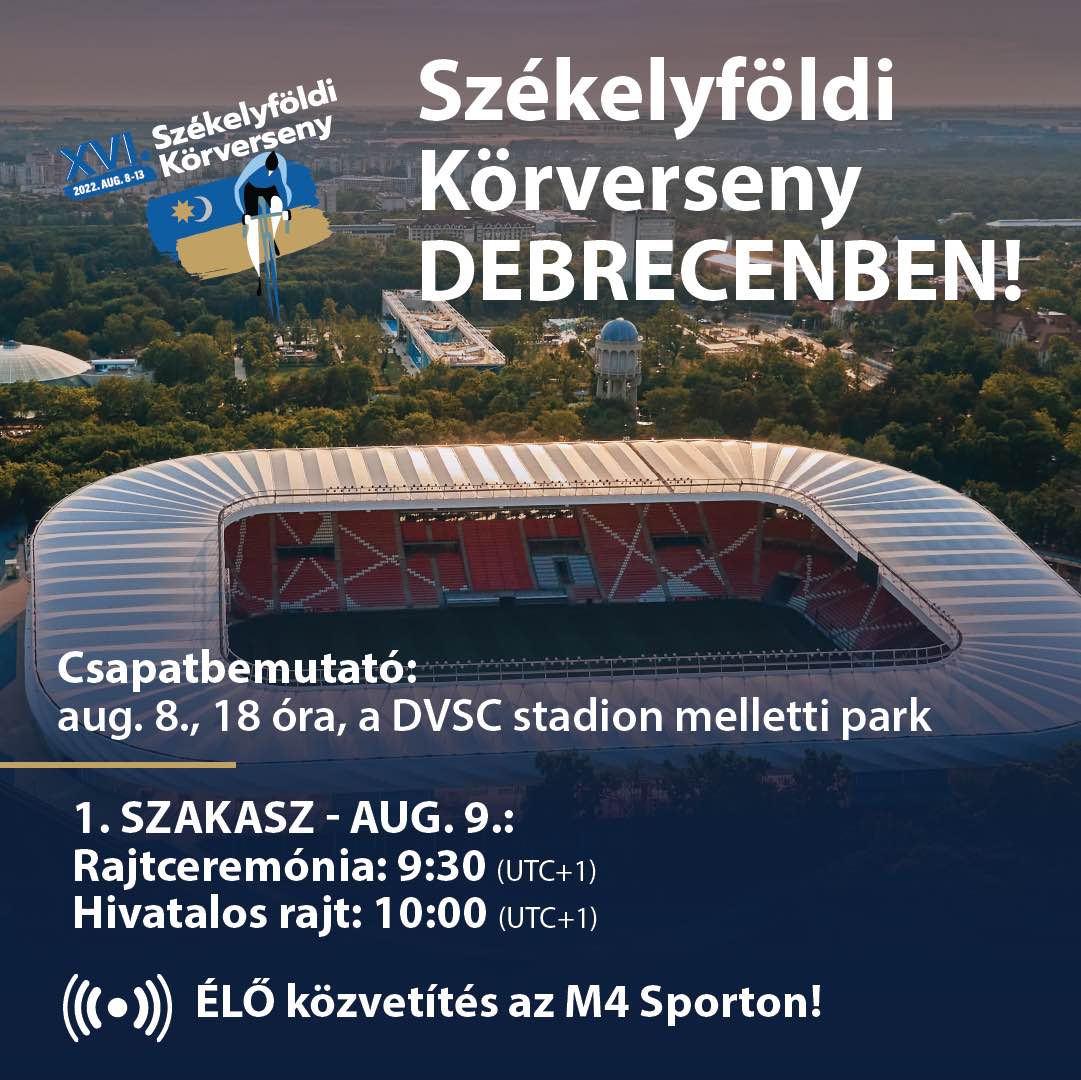 Most először rajtol Debrecenből a Székelyföldi Kerékpáros Körverseny