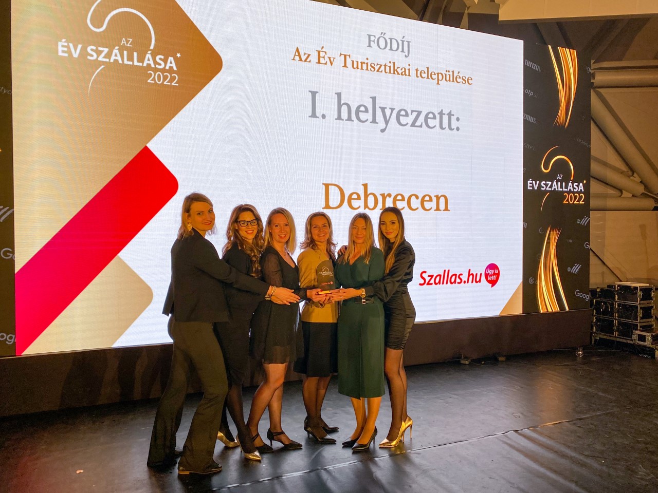 Az Év Települése díjat kapott Debrecen a Szallas.hu gáláján
