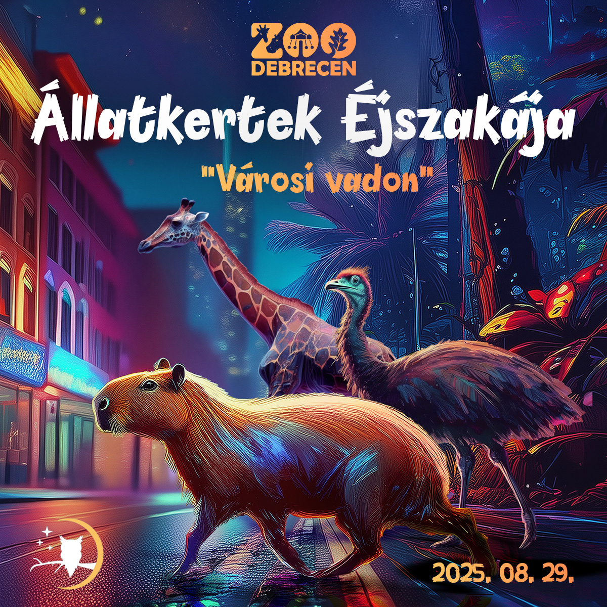 Városi vadon – Jön az Állatkertek éjszakája Debrecenben